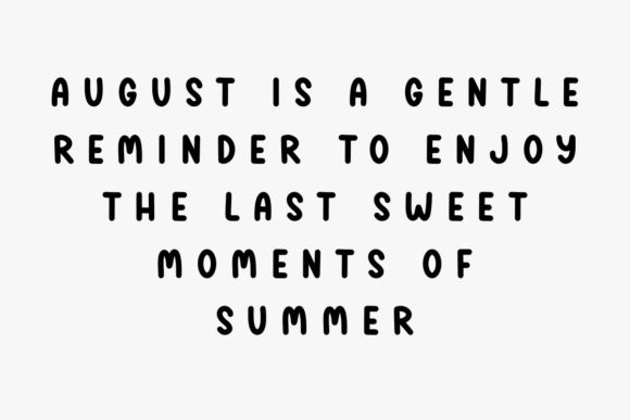 August Font - Preview 2