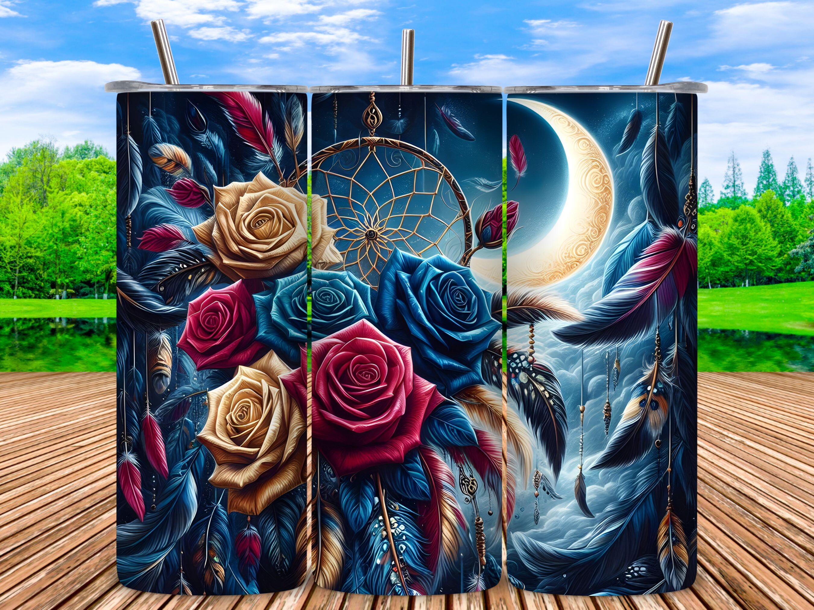 Boho Dreamcatcher Tumbler Wrap Graphic by Bee Prints · Creative Fabrica