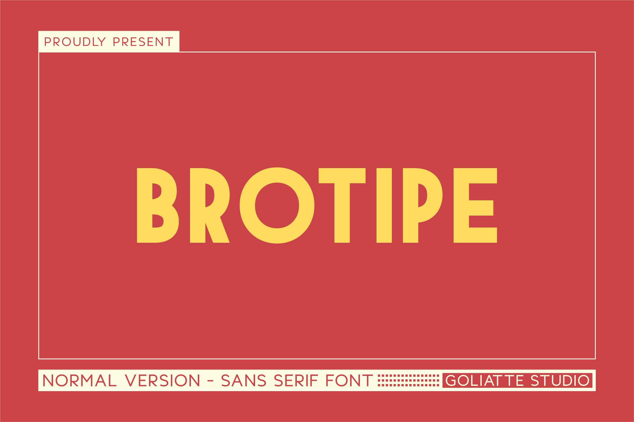 Brotipe font preview