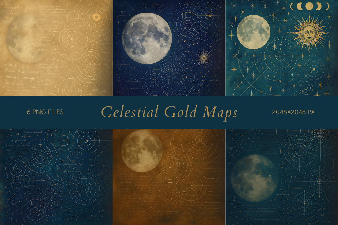 Celestial Gold Maps