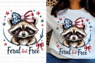 Feral but Free Raccoon 4th of July PNG Graphic by NASSY Designs ...