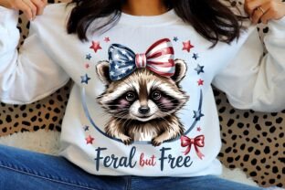 Feral but Free Raccoon 4th of July PNG Graphic by NASSY Designs ...