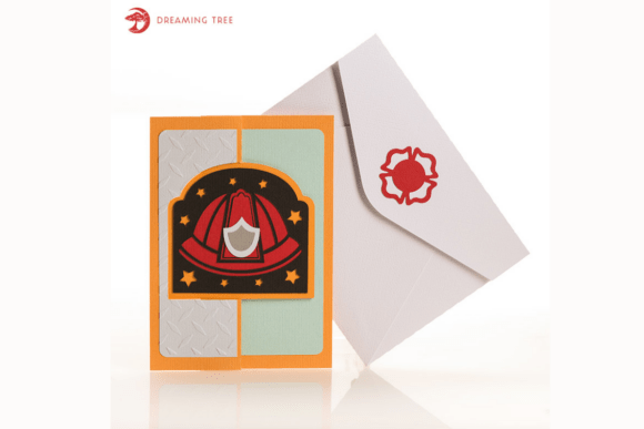 Fireman Flip Card SVG