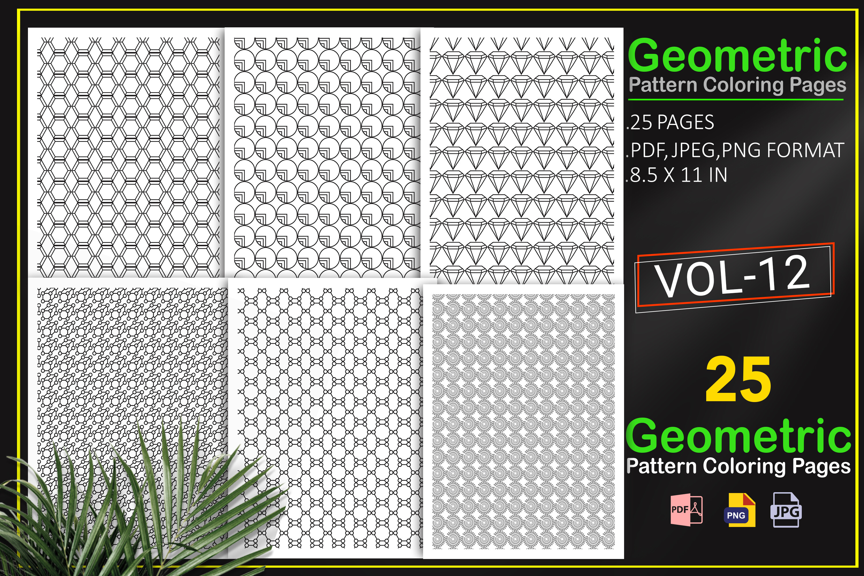 Printing Geometric Pattern Geometric Pattern Printable Pages Graphic by Self Graphics House ...