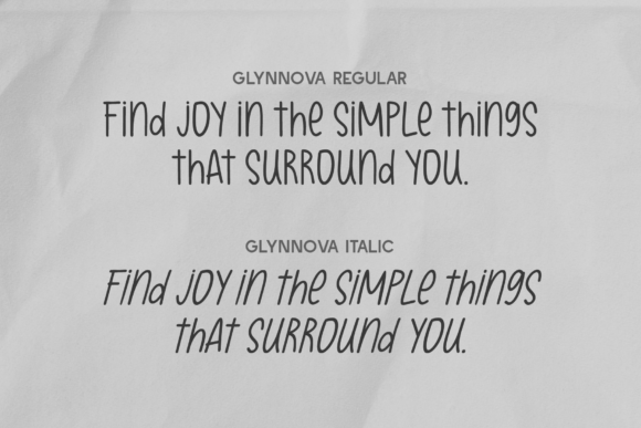 Glynnova Font PNG with transparent background - Preview 2