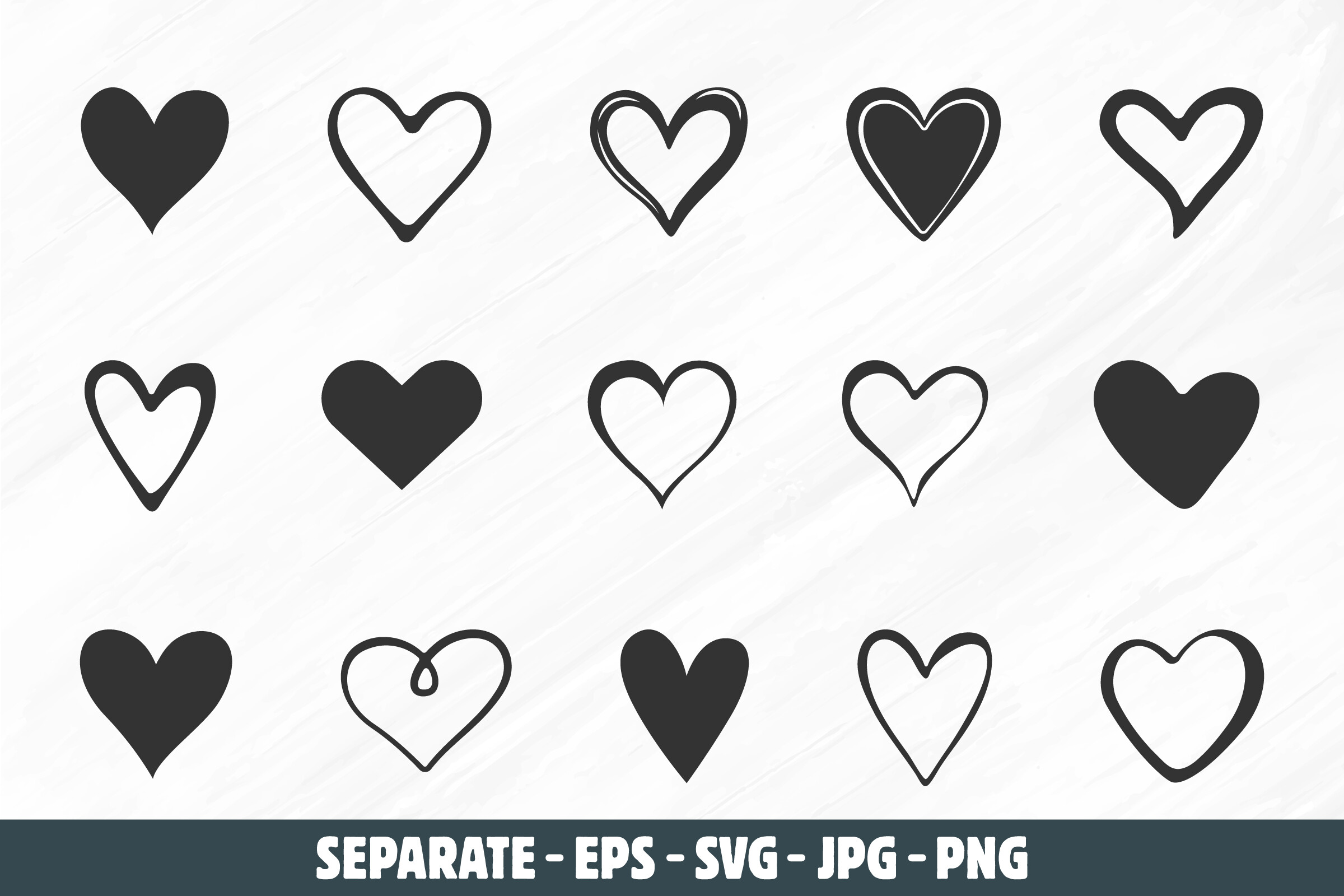 Heart Outline Svg, Doodle Heart Svg.