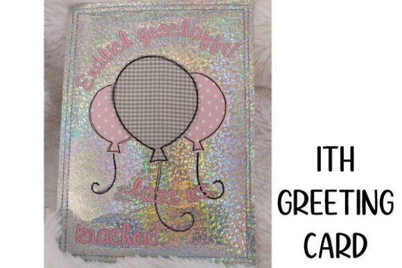 ITH Greeting Card Balloon Doodle
