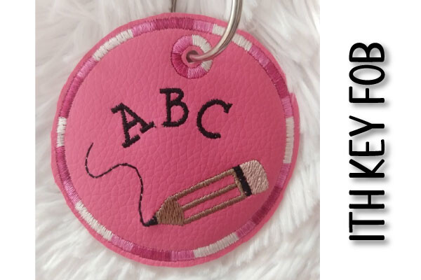 ITH Pencil Key Fob with ABC Letters