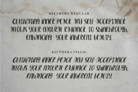 Klythera Font PNG with transparent background - Preview 5