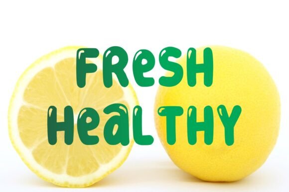 Lemon Water Font PNG with transparent background - Preview 1