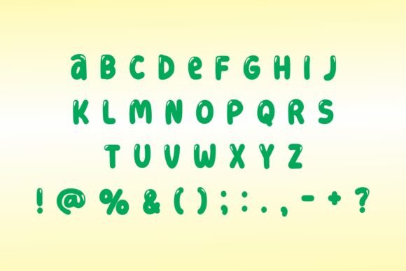 Lemon Water Font PNG with transparent background - Preview 3
