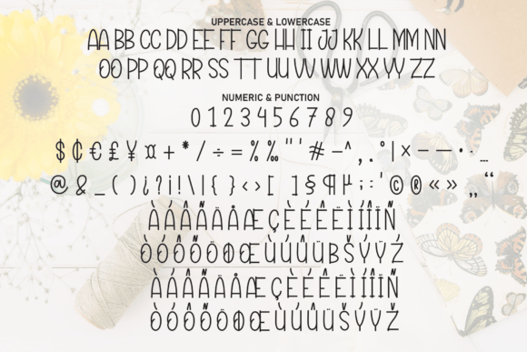 Monday Handmade Font PNG with transparent background - Preview 6