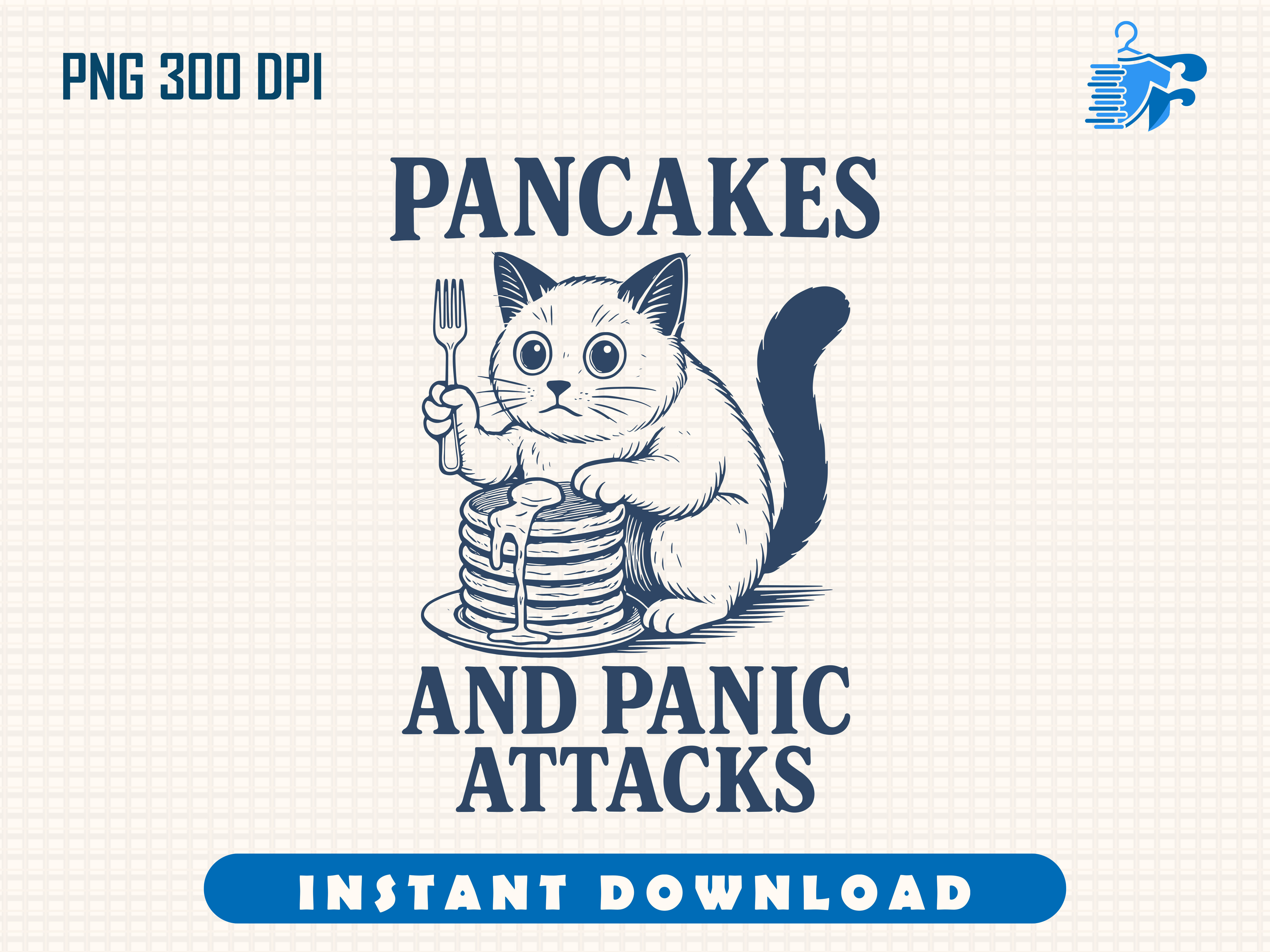 Pancakes and Panic Attacks Graphic by faysalahmedmithu1 · Creative Fabrica