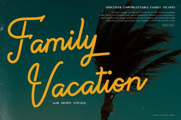 Paradise Gallaiso Font PNG with transparent background - Preview 1