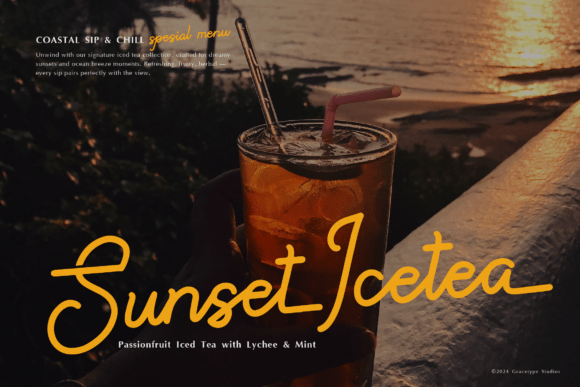 Paradise Gallaiso Font PNG with transparent background - Preview 2