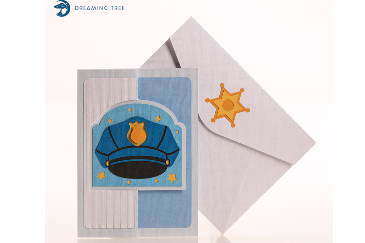 Police Flip Card SVG