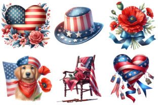 Watercolor Memorial Day Clipart Graphic by daily.arts · Creative Fabrica