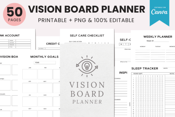 2025 - Vision Board Planner