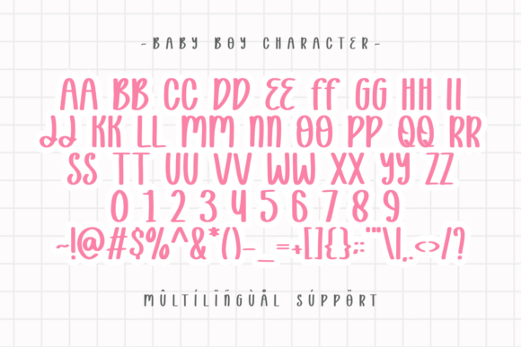 Baby Boy Font - Preview 1