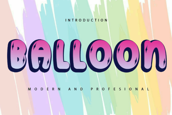 Balloon Font - Preview 1