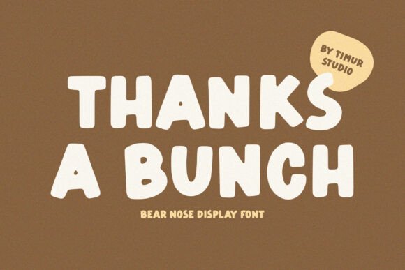 Bear Nose Font - Preview 6
