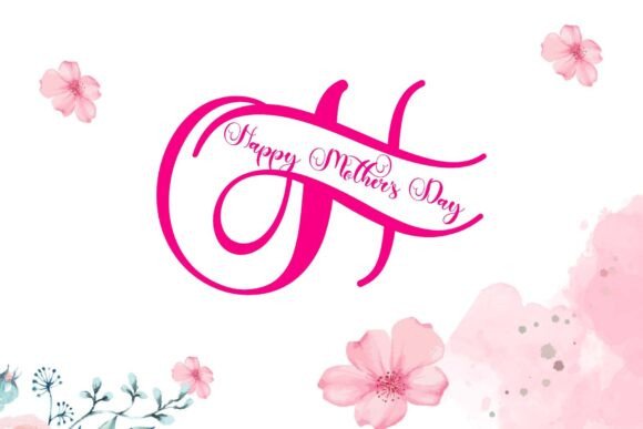 Beautiful Mother Monogram Font - Preview 1