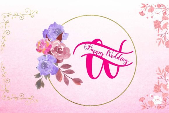 Beautiful Mother Monogram Font - Preview 3
