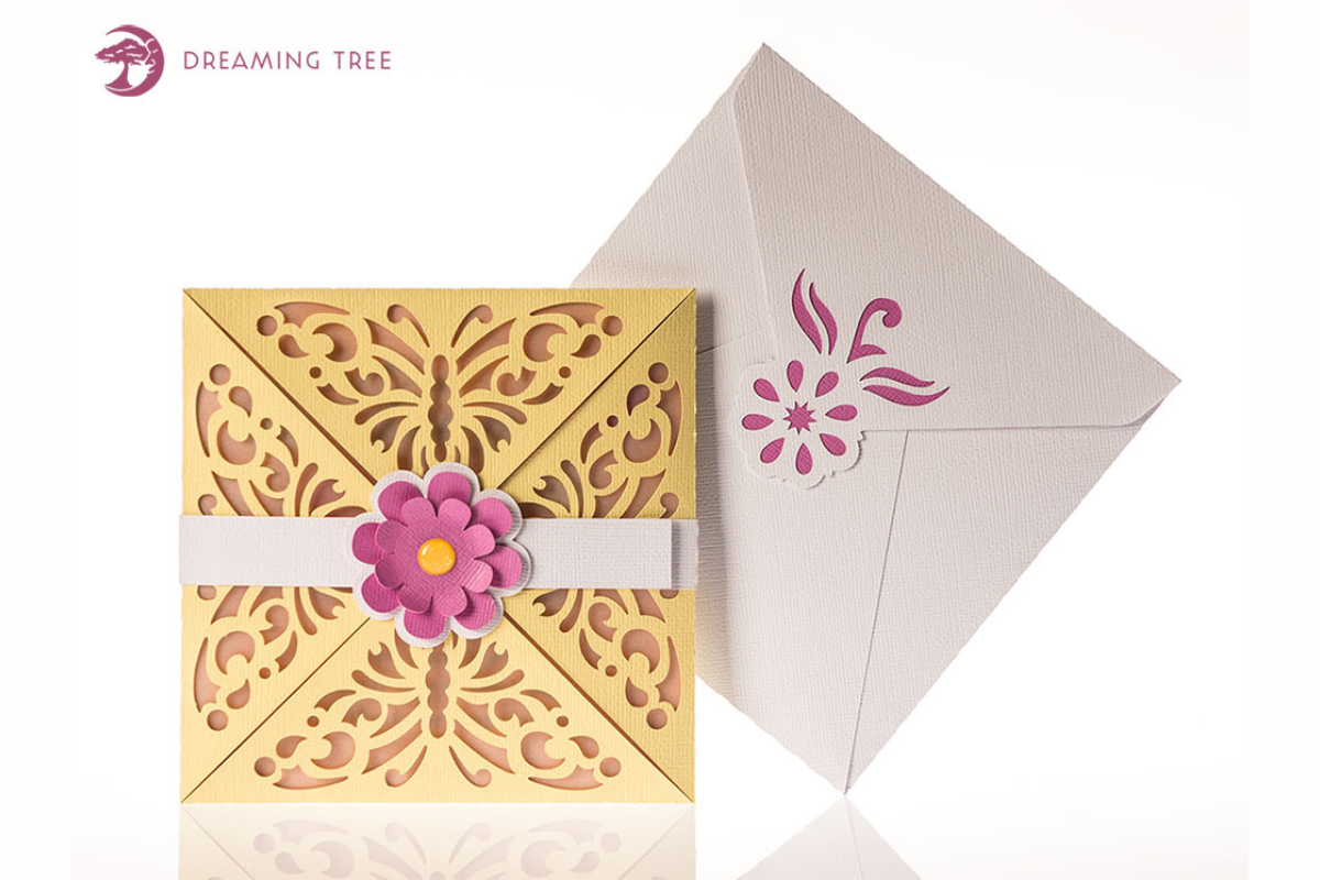 Butterfly Greeting Card SVG