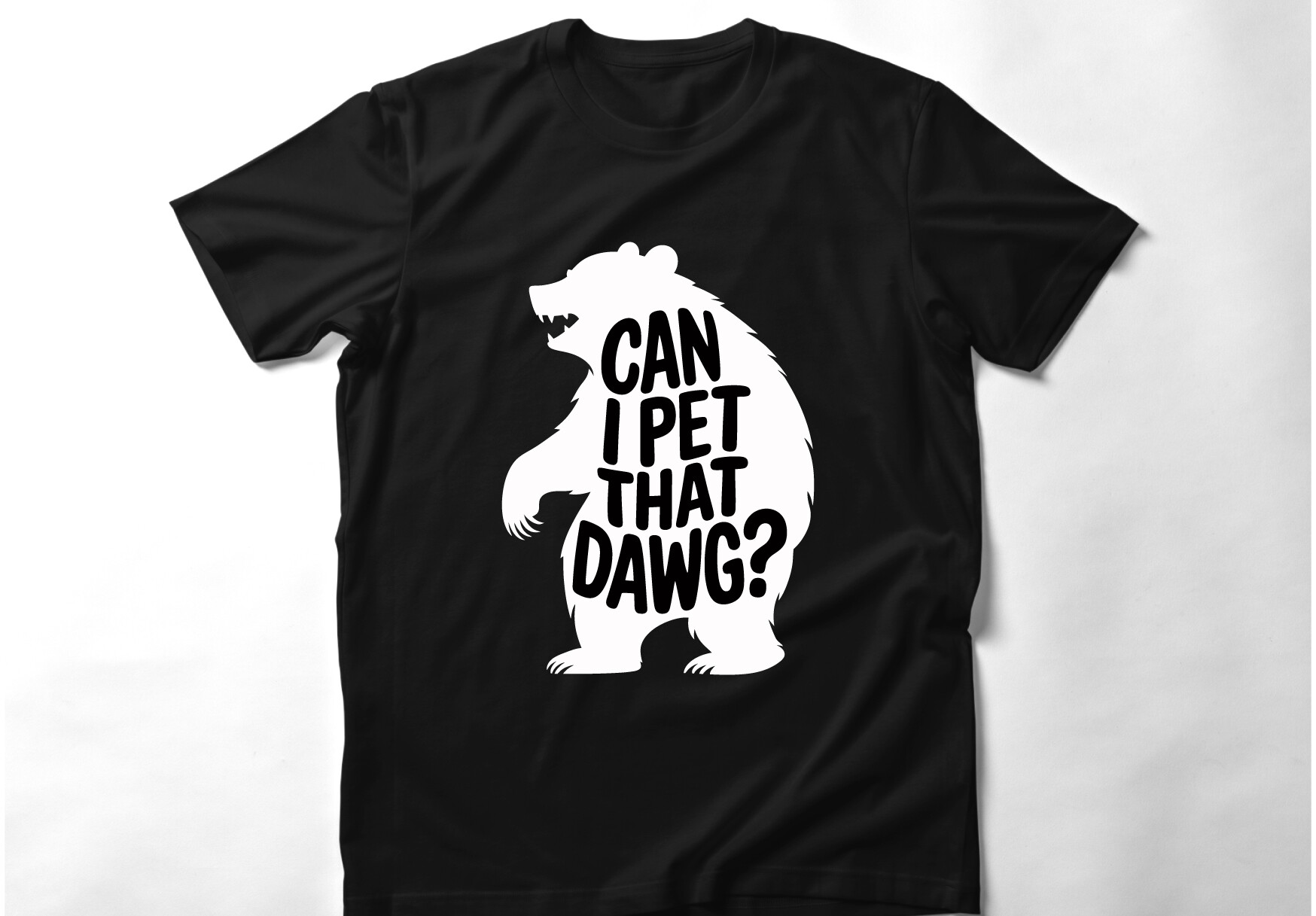 Can I Pet That Dawg T Shirt Design Graphic by smmahiramahi · Creative ...