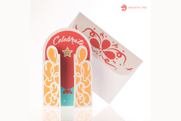 Celebrate Gatefold Card SVG