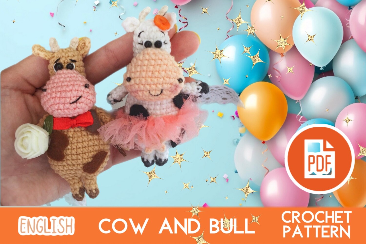 Crochet Cow Pattern Pdf / Amigurumi