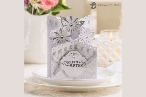 Daisy Cascade Card SVG
