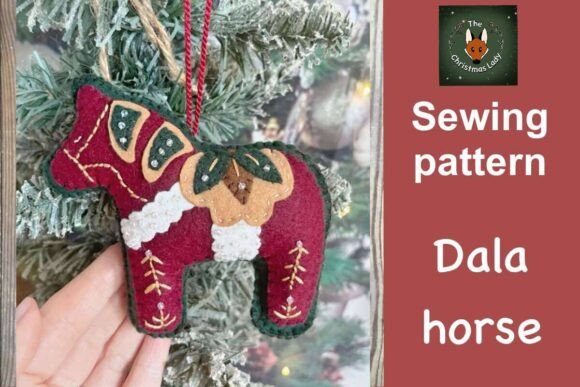 Dala Horse - Christmas Ornament Pattern