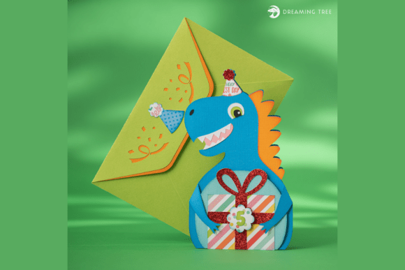 Dinosaur Card SVG