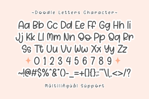 Doodle Letters Font - Preview 1