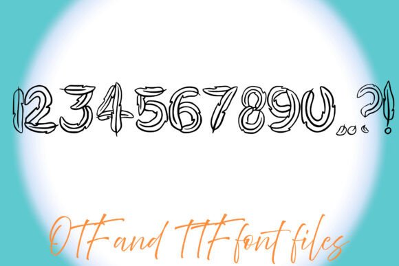 Feather Bird Font - Preview 1