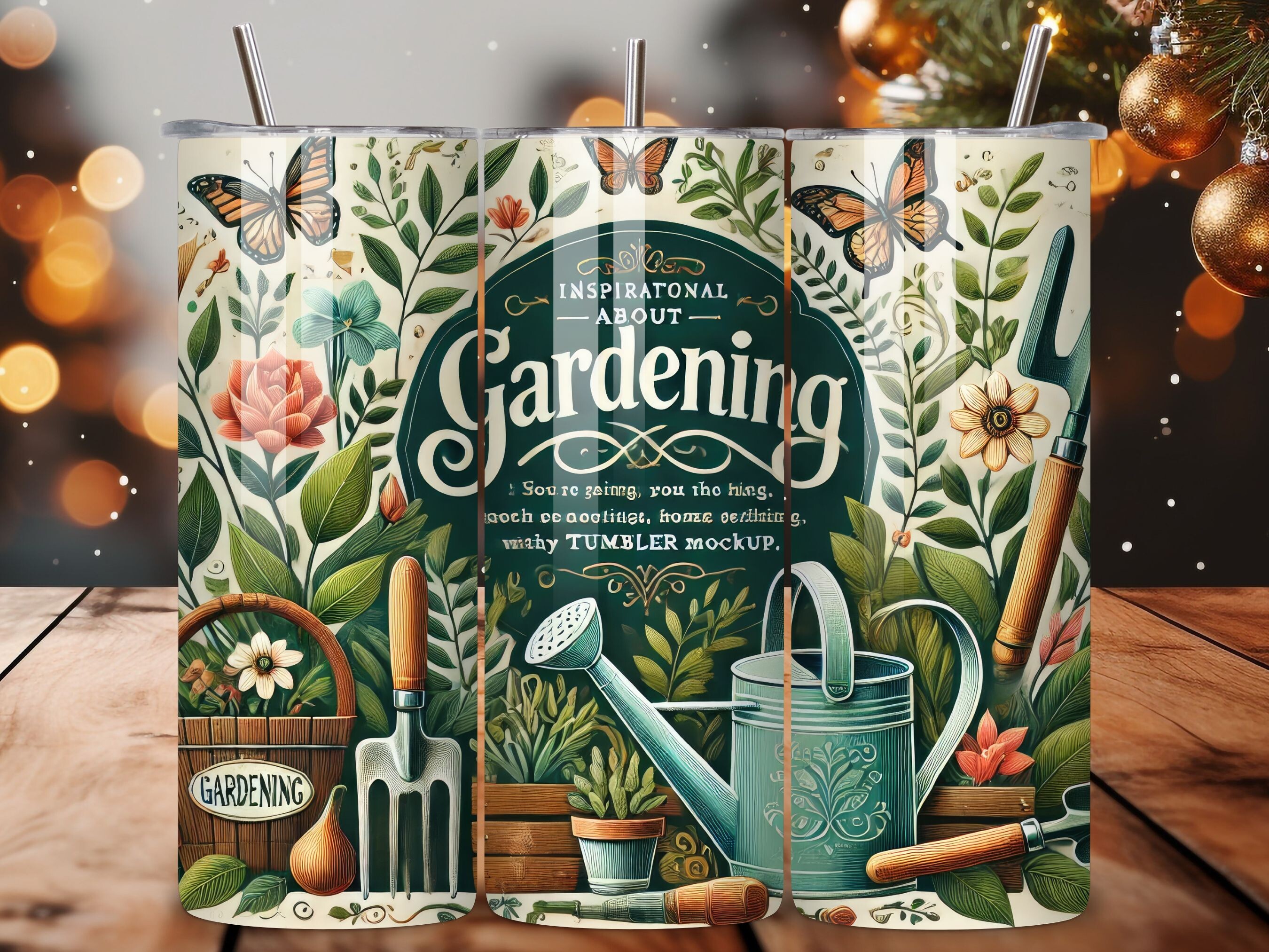 Gardening Tools Tumbler Wrap Sublimation Graphic by MOON CREATION ...