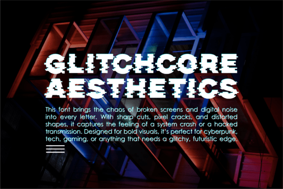 Gltch Font - Preview 3