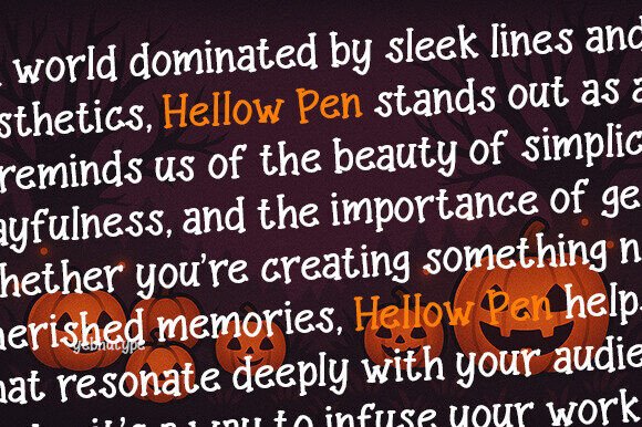 Hellow Pen Font - Preview 1