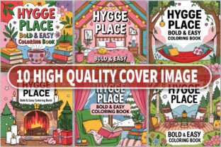 Hygge Place Bold and Easy Coloring Book Graphic by Creative Art Drawing ...