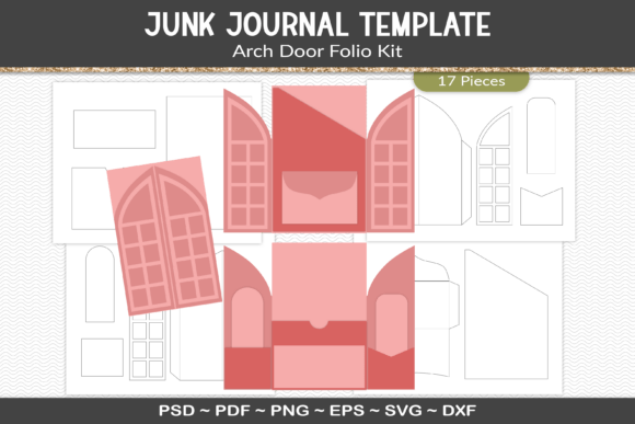 Junk Journal Folio Template Kit