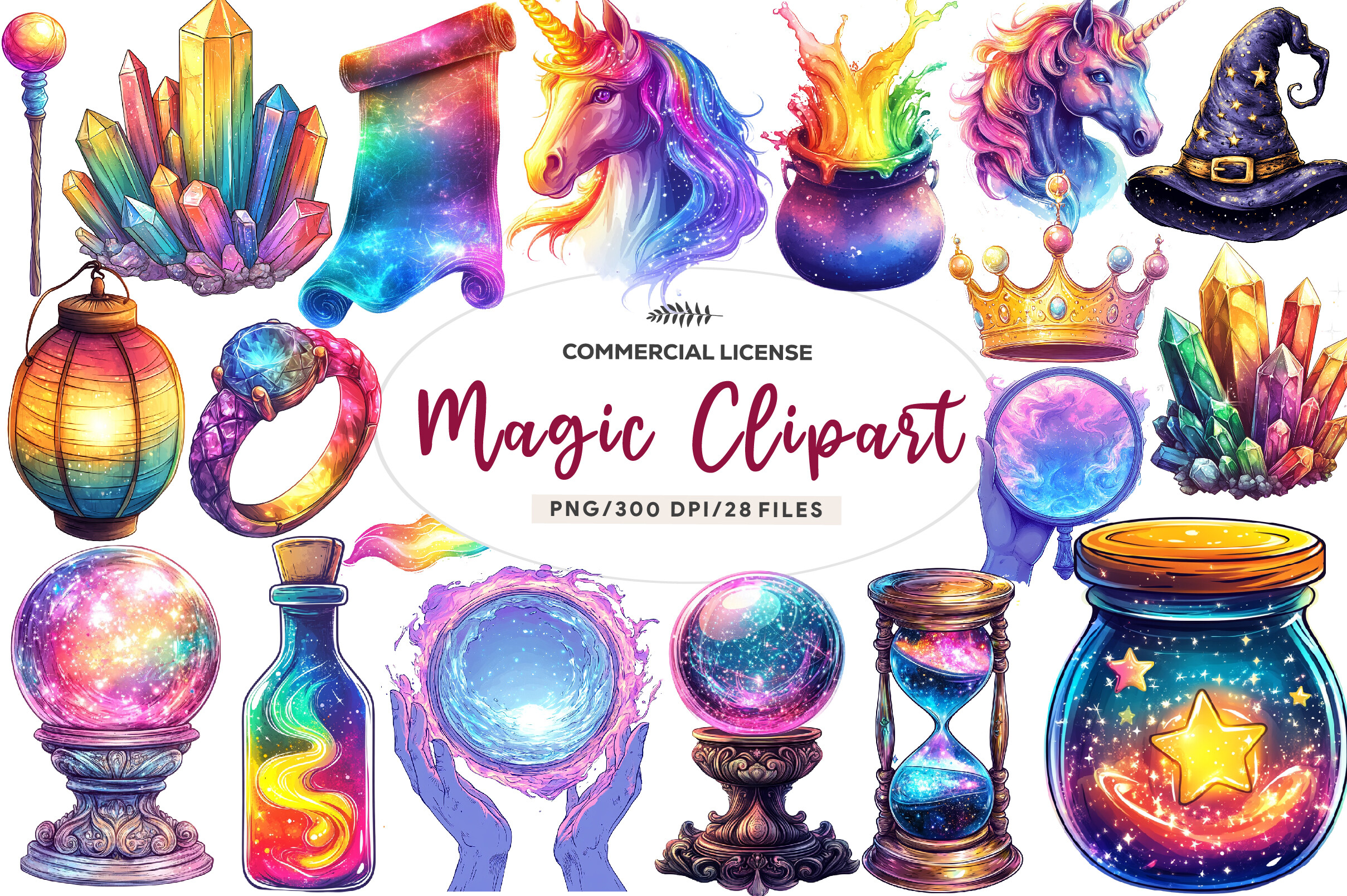 Magic Clipart Bundle Sublimation Graphic by Dreamshop · Creative Fabrica