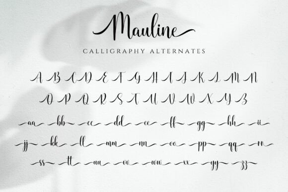 Mauline Font PNG with transparent background - Preview 5