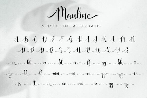 Mauline Font PNG with transparent background - Preview 6