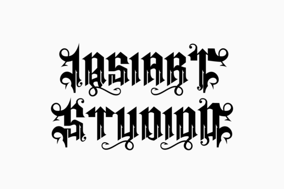 Megas Blemor Font PNG with transparent background - Preview 3