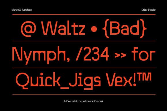 Mergo Font PNG with transparent background - Preview 1