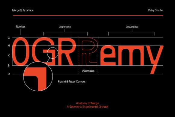 Mergo Font PNG with transparent background - Preview 2