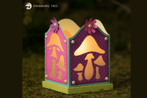 Mushroom Tea Light SVG