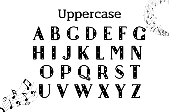 Music World Font PNG with transparent background - Preview 1
