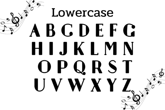 Music World Font PNG with transparent background - Preview 2